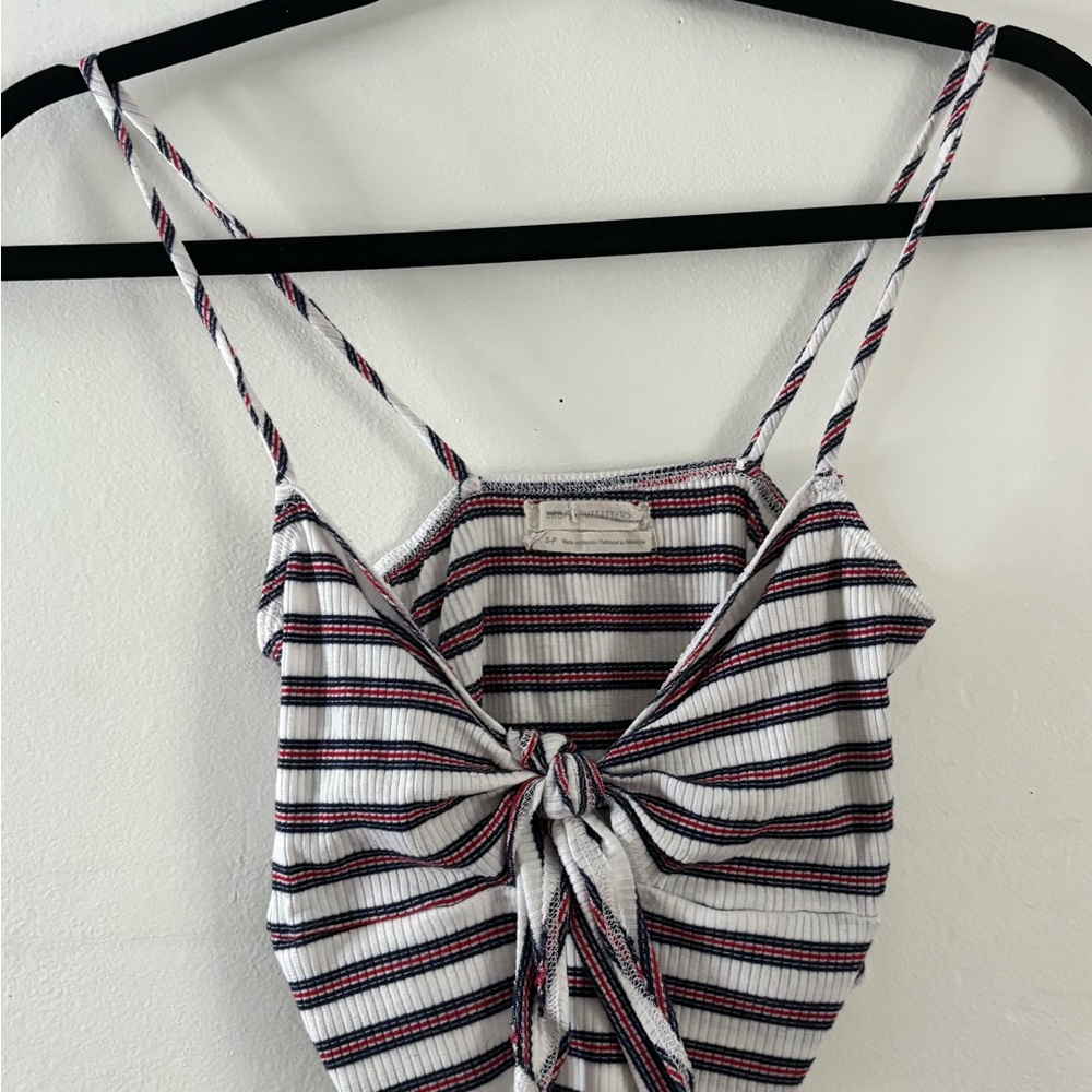 Striped Knot-Front Cami Top 🇺🇸